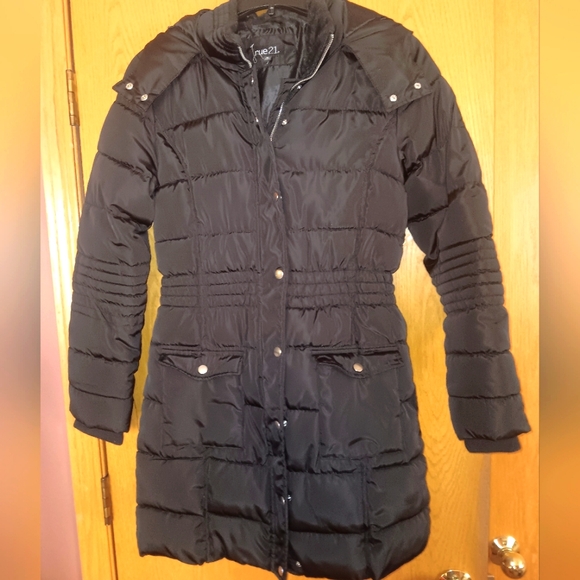 Rue21 Jackets & Blazers - Women's size medium,  Rue21 hooded winter coat